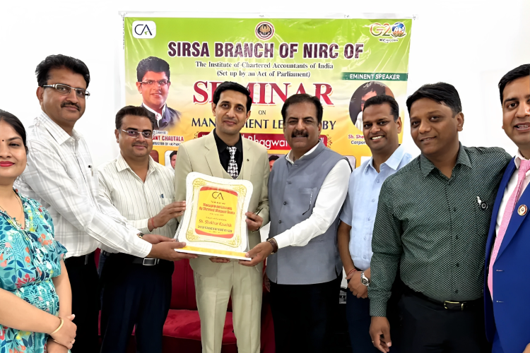Felicitation By Sirsa Branch of ICAI